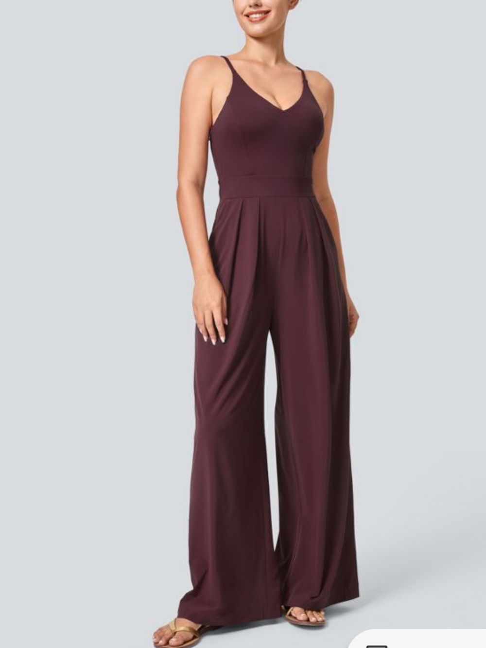 Halara Breezeful™ Backless Side Invisible Zipper Pocket Wide Leg M Tall